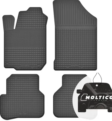 Produktbild von Gummimatten mit Rand Auto Fußmatten Gummi Automatten Passgenau 4-teilig Set - passend für Toyota Yaris III Hybrid 2011-2020