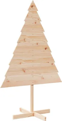 Zdjęcie produktu dla Drewniana choinka do udekorowania, 150 cm, lite drewno sosnowe