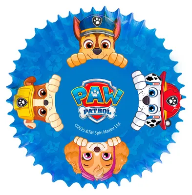 Produktbild von Dekora Paw Patrol blau Cupcake Förmchen Muffinförmchen 25 Stück