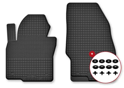 Imagen del producto de Alfombrillas de goma delanteras para BMW X2 U10 desde 2023 (crossover) – juego de 2 piezas, negras, a medida – Wielganizator Semi-Universal
