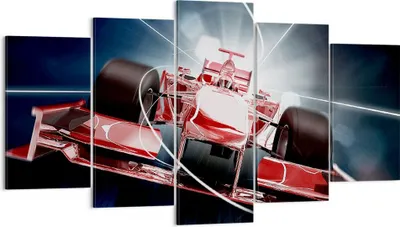 Produktbild von Bild auf Leinwand - Leinwandbild - Formel Geschwindigkeit Motor - 160x85cm - Wand Bild - Wanddeko - Leinwanddruck - Bilder - Kunstdruck - Wanddekoration - Leinwand bilder - Wandkunst - EA160x85-2677