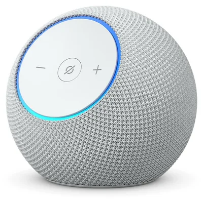 Obrázok produktu pre Amazon Echo Dot Max, Amazon Alexa, Guľovitý, Biela, Bezdrôtový, 802.11a, 802.11b, 802.11g, Wi-Fi 4 (802.11n), Wi-Fi 5 (802.11ac), Wi-Fi 6 (802.11ax), Wi-Fi 6E..., Batérie