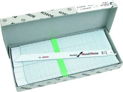 Image de Lot de 100 lames de scie sabre pour le bois et métal S1122HF 225mm - BOSCH - 2608656034
