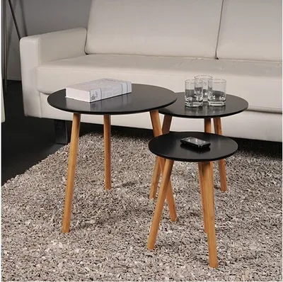 Produktbild von 3er-Set Couchtische VENUS / Schwarz