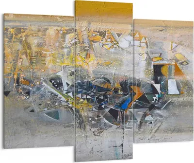 Produktbild von Bild auf Leinwand - Leinwandbild - Abstraktion modern - 130x100cm - Wand Bild - Wanddeko - Leinwanddruck - Bilder - Kunstdruck - Wanddekoration - Leinwand bilder - Wandkunst - CB130x100-4001
