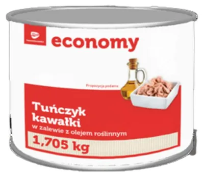 Immagine prodotto di Tonno a pezzi in olio vegetale 1,705 kg