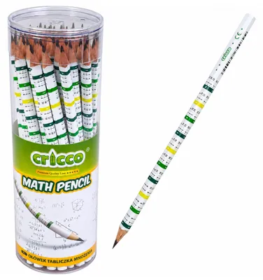 Produktbild von Cricco Dreieckiger Bleistift mit Multiplikationstabelle Hb