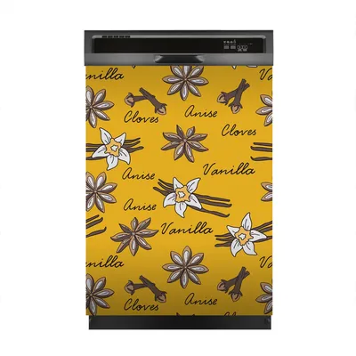 Produktbild von Magnete Dekorative 60x80 cm Küche Magnetmatte Spülmaschine - Gewürze Vanilleblüte Nelken