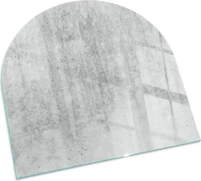 Produktbild von Textur von rohem Beton – Glasbodenplatte für – Kaminofen – Kaminplatte Glas – Schutzglas – Funkenschutzplatte –Glasbodenplatte Feuerfeste – Hitzeschutzplatte – Bodenschutz aus Glas – 100x100 cm