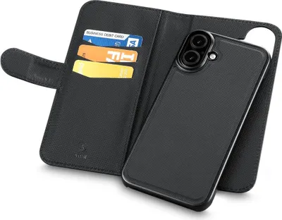 Produktbild von Wallet Case 2-in-1 für iPhone 16 - Schwarz