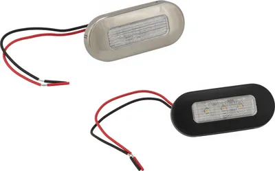 Produktbild von Einbaustrahler für Boote und Wohnmobile, wasserdichter Edelstahl LED Einbauspot,12 Volt Farbe: Schwarz