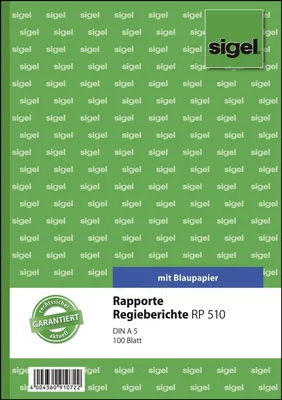 Zdjęcie produktu dla Sigel® RP510 Rapporte/Regieberichte A5 MP 100 arkuszy(T)