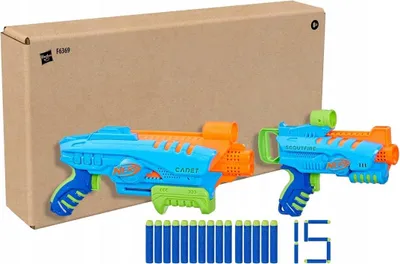 Immagine prodotto di Nerf Elite Junior Ultimate Starter Set, 2 blaster Easy-Play, 15 dardi Nerf Elite