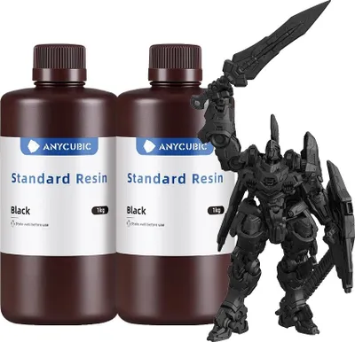 Produktbild von 3D-Druckharz, schnelle Aushärtung, hohe Präzision, 2KG Schwarz