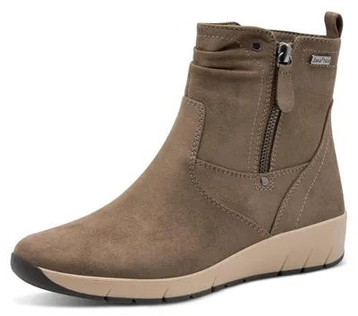 Produktbild von Jana Damen Stiefeletten mit Reißverschluss Vegan, Grau (Stone), 37 EU