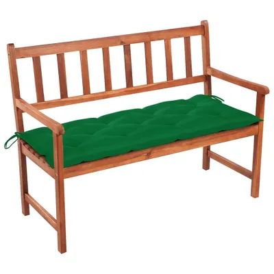 Produktbild von Gartenbank mit Auflage 120 cm Massivholz Akazie