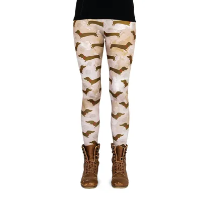 Produktbild von cosey-Bedruckte Dackel-Leggings (Einheitsgröße) - Design Dackel Camouflage