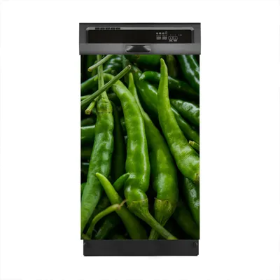 Produktbild von Magnete Dekorative 45x70 cm Küche Magnetmatte Spülmaschine - Grüner Pfeffer und Chili