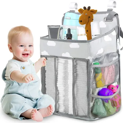 Produktbild von Wickeltisch Organizer Hängeorganizer Wickelkommode Zubehör Hänge (Kinderbett Windel-Kinderzimmer-Organizer, Babyzubehör für Neugeborene), Windel Organ