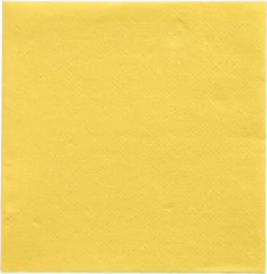 Produktbild von Servietten "DAILY Collection" 1/4-Falz 24 cm x 24 cm gelb , 6 x 150 Stück