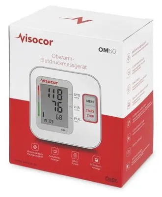 Obrázek produktu pro Měřič krevního tlaku Visocor Om60 pro horní část paže 1 ks