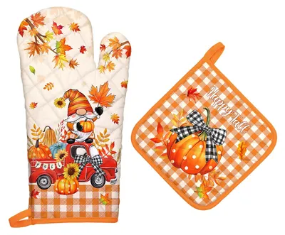 Imagen del producto de Manoplas y guantes de cocina, juego de 2 unidades, 100% algodón, para la cocina