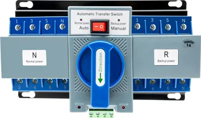 Produktbild von Automatischer Transferschalter 63A - Doppelstrom ATS - 2 Betriebsmodi - Geringe Geräuschentwicklung - Für Haushalt Schaltschrank Wohnmobil Krankenhaus