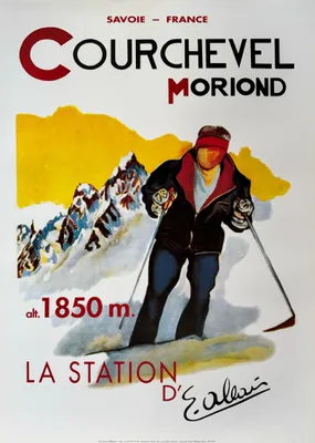 Obrázok produktu pre Courchevel – MORIOND – plagát 50 x 70 cm