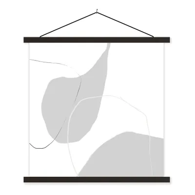 Produktbild von MuchoWow® Textilposter Pastell - Abstrakt - Design 90x90 cm mit schwarzem Rahmen - Magnetisches