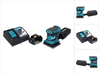 Produktbild von Makita DBO 480 RT1 Akku Schwingschleifer 18 V 112 x 102 mm + 1x Akku 5,0 Ah + Ladegerät