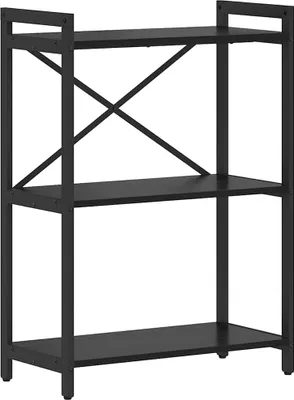 Image de Étagère vidaXL, aspect chêne noir, 60 x 30 x 85 cm, aggloméré