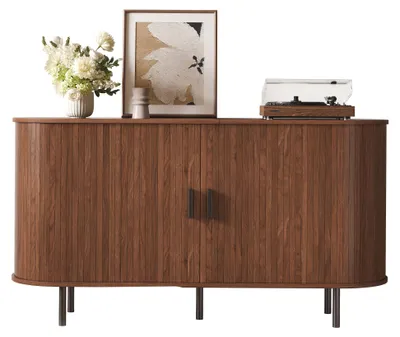 Produktbild von Sideboard mit 2 Schiebetüren & Rillenprägung