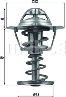 Immagine prodotto di MAHLE TX 126 82D Inserto termostatico con guarnizione per CITROEN/PEUGEOT