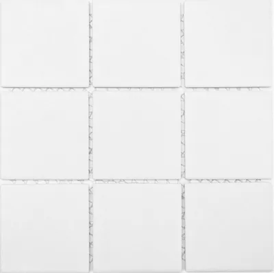 Produktbild von Mosaikfliese Keramik weiß Duschtasse Bodenfliese MOS22-0102-R10