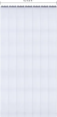 Image de Rideau à lanières en PVC, 1,05 m x 2 m, 7 lanières, 18 cm de large, transparent