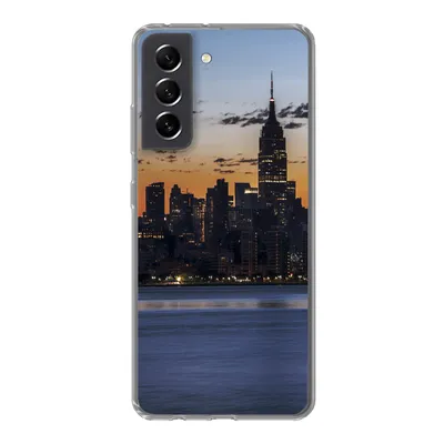Produktbild von MuchoWow® Handyhülle Schutzhülle Hülle für Samsung Galaxy S21 FE New York - Skyline - Amerika Silikon Softcase Handy Hülle - Mobiltelefonhülle
