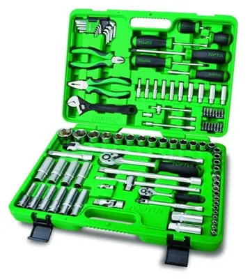 Produktbild von 97-teiliges Werkzeug-Set GCAI9701 mit Ratschen 1/4" und 1/2" im Kunststoffkoffer