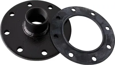 Produktbild von Flanschplatte 8-Loch 180 mm mit 1 1/2 Zoll IG und Dichtung Adapter Elektroheizer