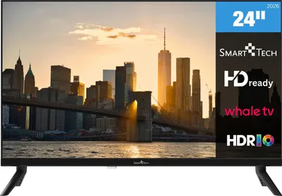 Produktbild von Smart Tech 24HH01V Fernseher 24 Zoll Whale Smart TV - HDR TV mit HD Auflösung, Bluetooth (2026)