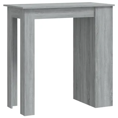 Obrázek produktu pro vidaXL Barový stůl s policí Grey Sonoma 102x50x103,5cm Dřevěný materiál