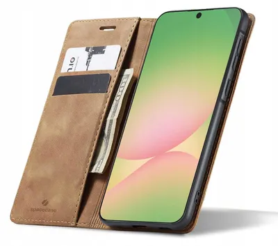 Zdjęcie produktu dla Etui z klapką SPACECASE Wallet do Galaxy A37 5G Brązowy