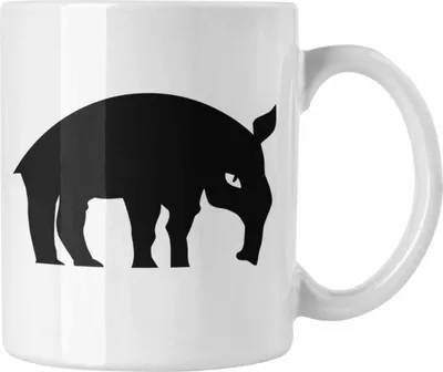 Produktbild von Trendation - Lustige Ameisenbär Tasse (Weiß)