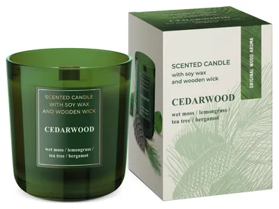 Produktbild von Dufterze, Duftkerzen:Cedarwood mit Holzdocht