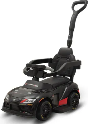 Immagine prodotto di Bicicletta senza pedali per bambini con maniglione di sicurezza, modello Toyota GR Supra GT4, marca Baby Mix, colore nero