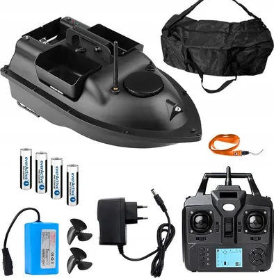 Zdjęcie produktu dla Flytec V10 RC GPS łódź zanętowa 3 podajniki 2000g 500m pilot zdalnego sterowania torba GRATIS