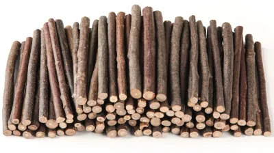 Bastelstäbchen aus Holz, 50 Stück, 10 cm, Natur, DIY