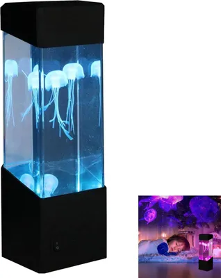 Produktbild von Quallenlichter & Aquarienleuchten – Pflegeleichte Quallenlampen mit Lavalampen-Flair, perfekte Dekoration für Wohnzimmer