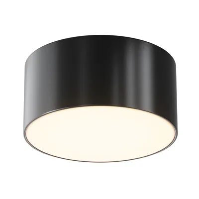 Immagine prodotto di Plafoniera LED da esterno in alluminio IP65 D: 12 cm nero rotondo bianco caldo 3000 K 900 lm Plafoniera moderna