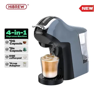 Produktbild von HiBREW H17 4-in-1 Kapsel-Kaffeemaschine mit 20 Bar Druck, Touch-Bedienung, Heiß- & Kaltbrühfunktion, kompatibel mit mehreren Kapselsystemen