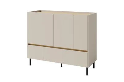 Produktbild von KINDERKOMMODE LIBU 08 120/40/105 in Sandbeige / Geölte Eiche